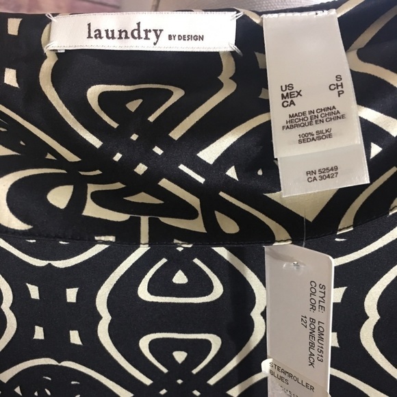 Laundry by Design Black and Cream Silk Dress - NWT - Picture 10 of 10